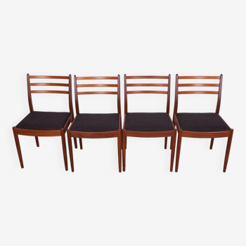 Fabric and Teak Dining Chairs by Victor Wilkins for G-Plan, 1960s, Set of 4