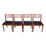 Fabric and Teak Dining Chairs by Victor Wilkins for G-Plan, 1960s, Set of 4