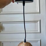 Large wicker pendant light