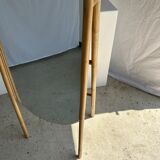 Miroir sur pied en bambou et rotin H:1m80