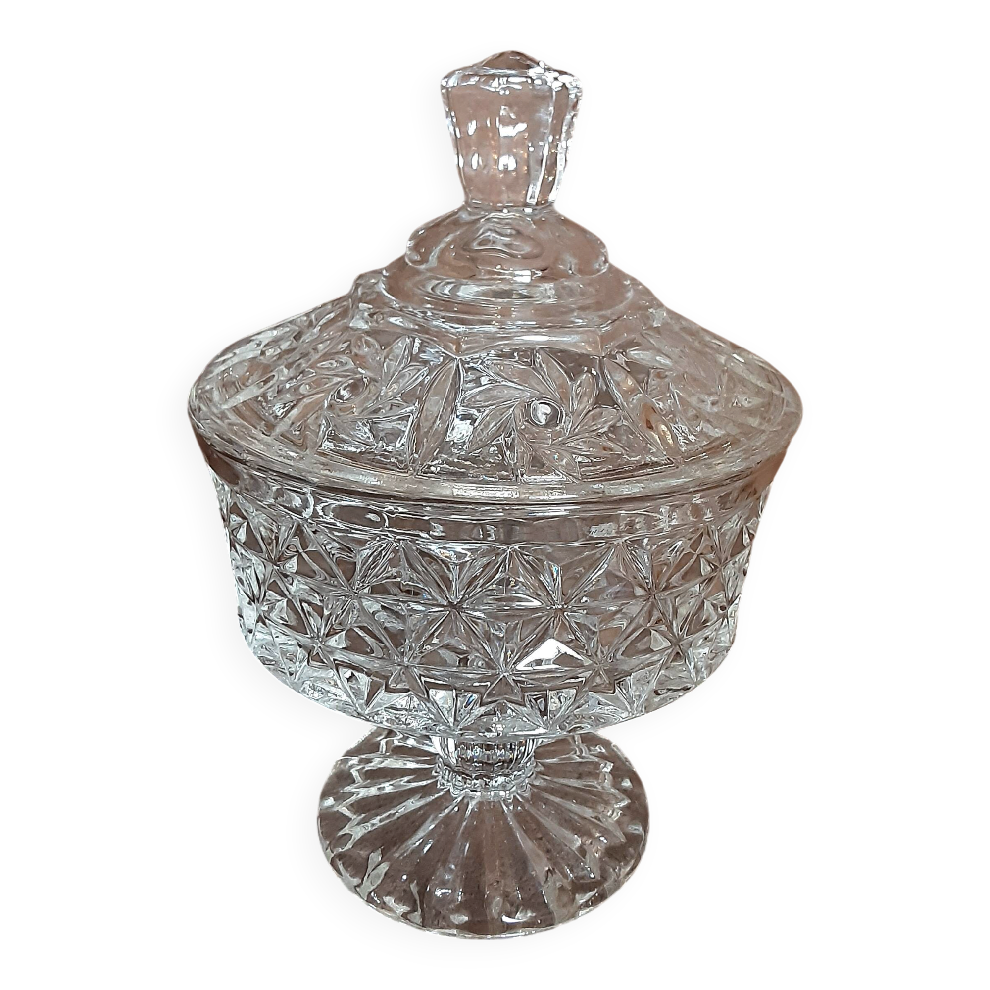 Sweet jar or glass sugar bowl