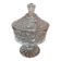 Sweet jar or glass sugar bowl
