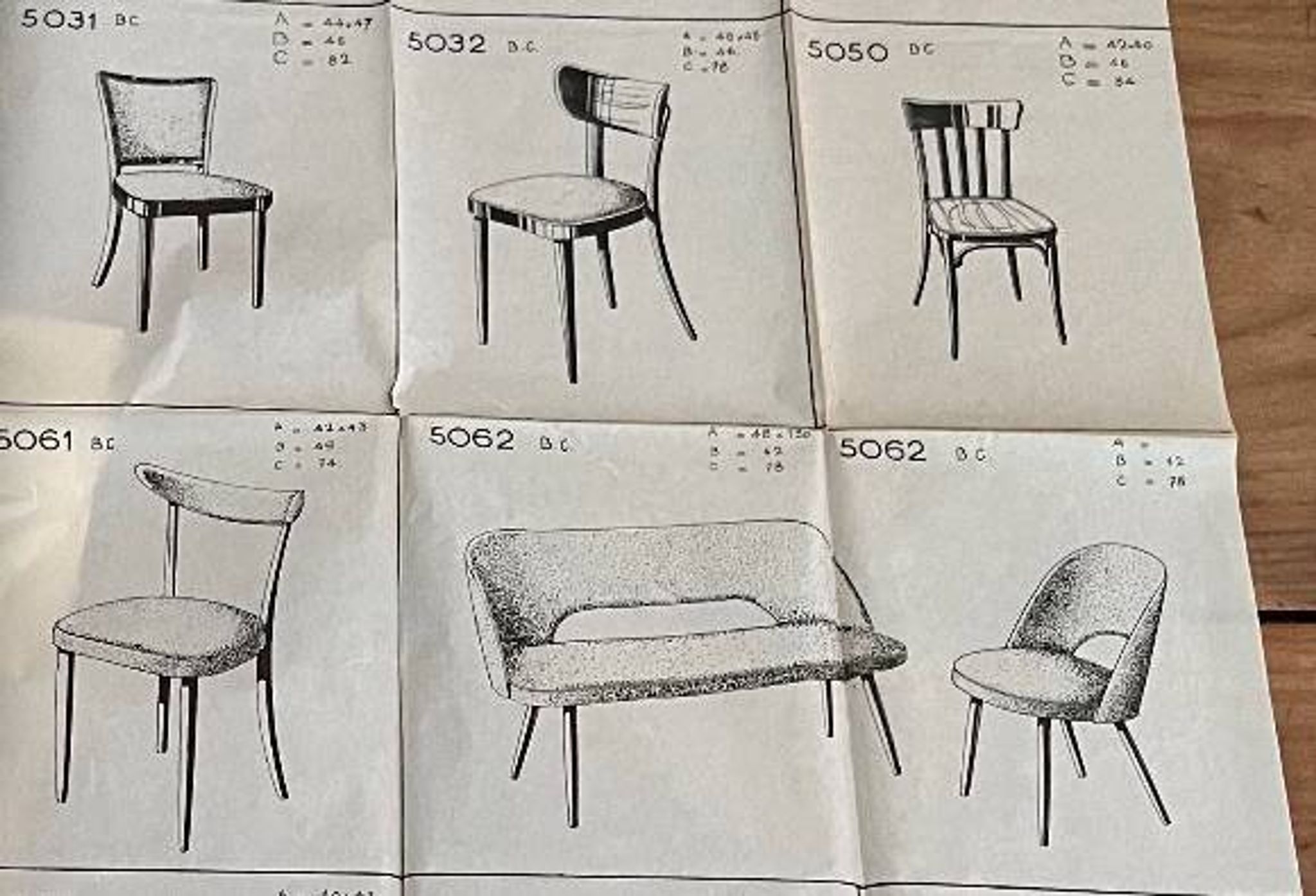 Red Bauhaus armchair by Thonet, 1950s-60s.