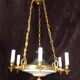 Empire/Napoleon 1st style chandelier, real opaline bronze Lucien Gau Paris 60'