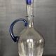 Vintage carafe in blown and bubbled glass paste.