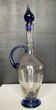 Vintage carafe in blown and bubbled glass paste.