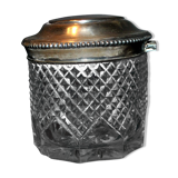 Old box in silver and cut crystal germany hallmark 833