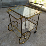 Golden brass cart