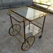 Golden brass cart