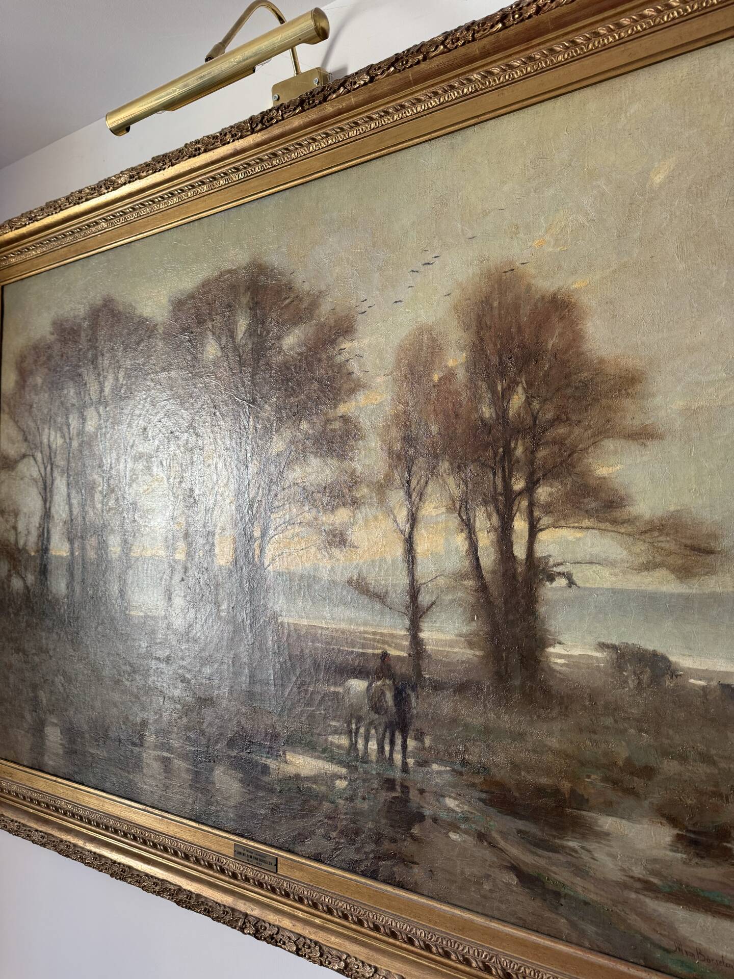 Monumental tableau Jan Willem Von Borselen (1825-1892)