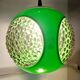 Suspension Space Age verte "Bug eye" par Massive, Belgique vers 1970
