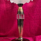 brass chalice lamp ezan type ice cube art deco elec original 37x20