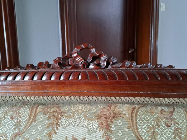 Banquette canapé style Louis XVI