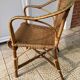 Fauteuil en osier vintage
