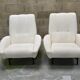 Claude DELOR 1950 vintage design armchairs