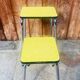Set of 2 yellow Formica stools