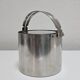 Mid Century Modern ice bucket with chrome lid by Arne Jacobsen