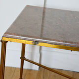 Brass marble coffee table 60s
