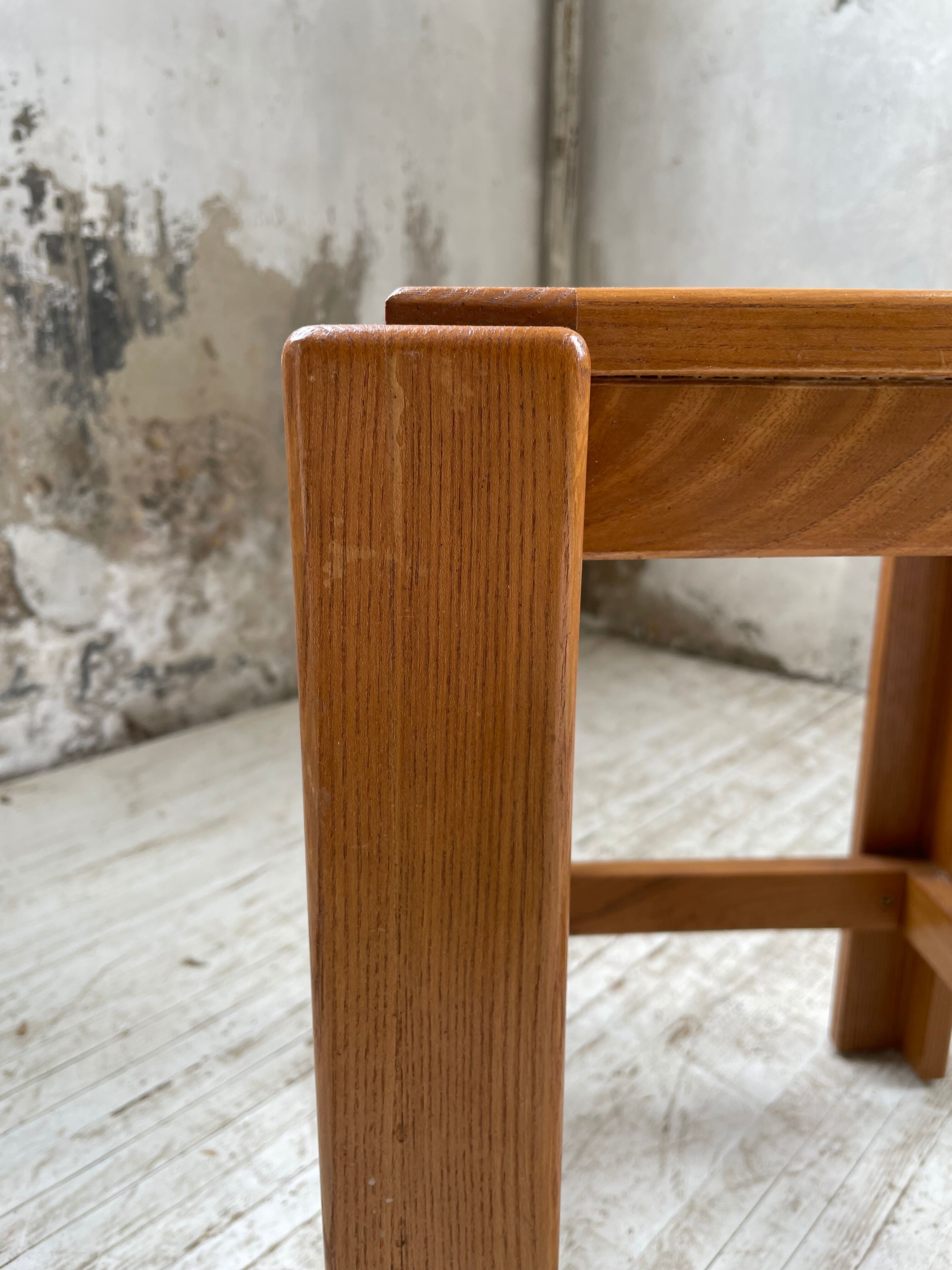 Solid elm stool Maison Regain