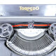 Brilliant black torpedo typewriter 1936