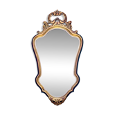 Ancien miroir en bois sculpté doré - 44 x 82 cm