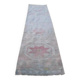 Vintage Turkish hallway rug 87x385 cm