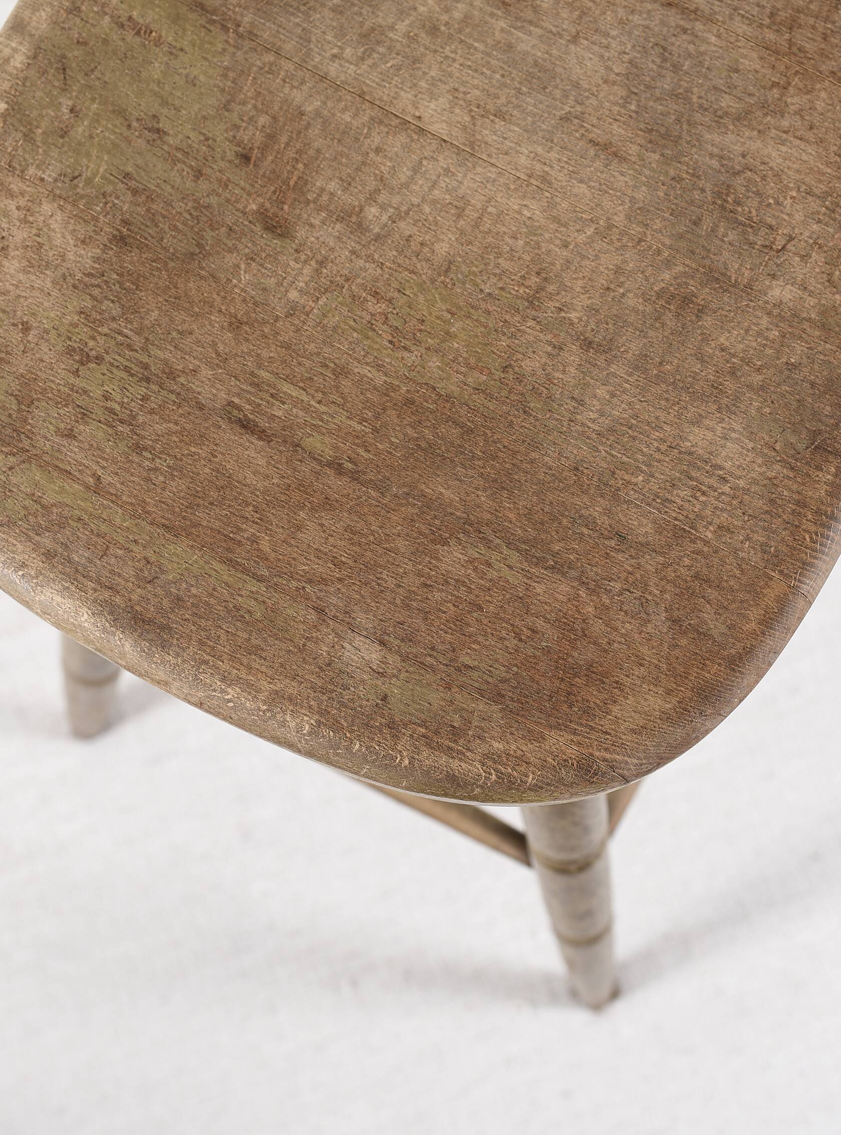 Large solid wood bar stool