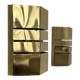 Pair of vintage brass wall lights, France 1970s