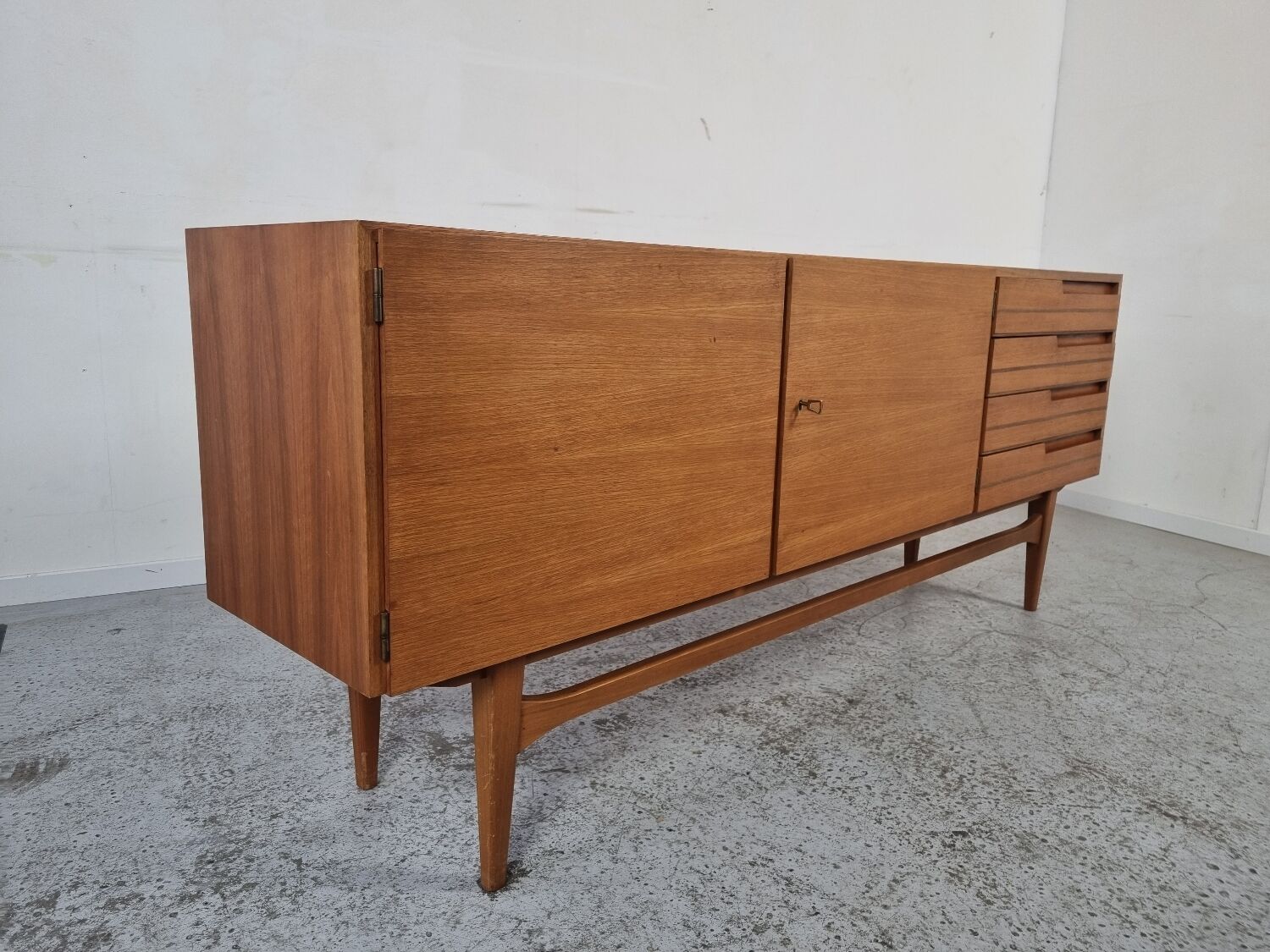 Scandinavian walnut sideboard, 60s