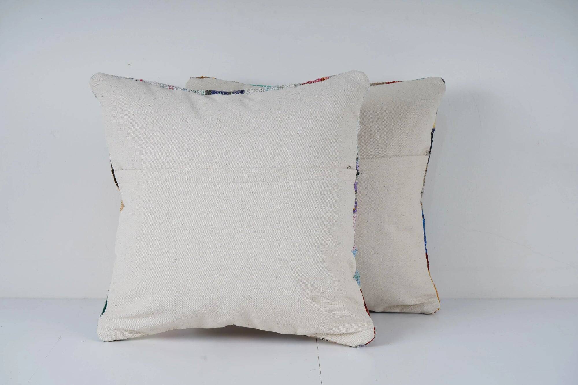 Set of 2 vintage kilim cushion covers 51x51 cm