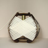 White woven lamp to install