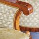 Empire Upholstered and Inlaid Walnut Living Room Set, Austria, 1810s, Set of 3