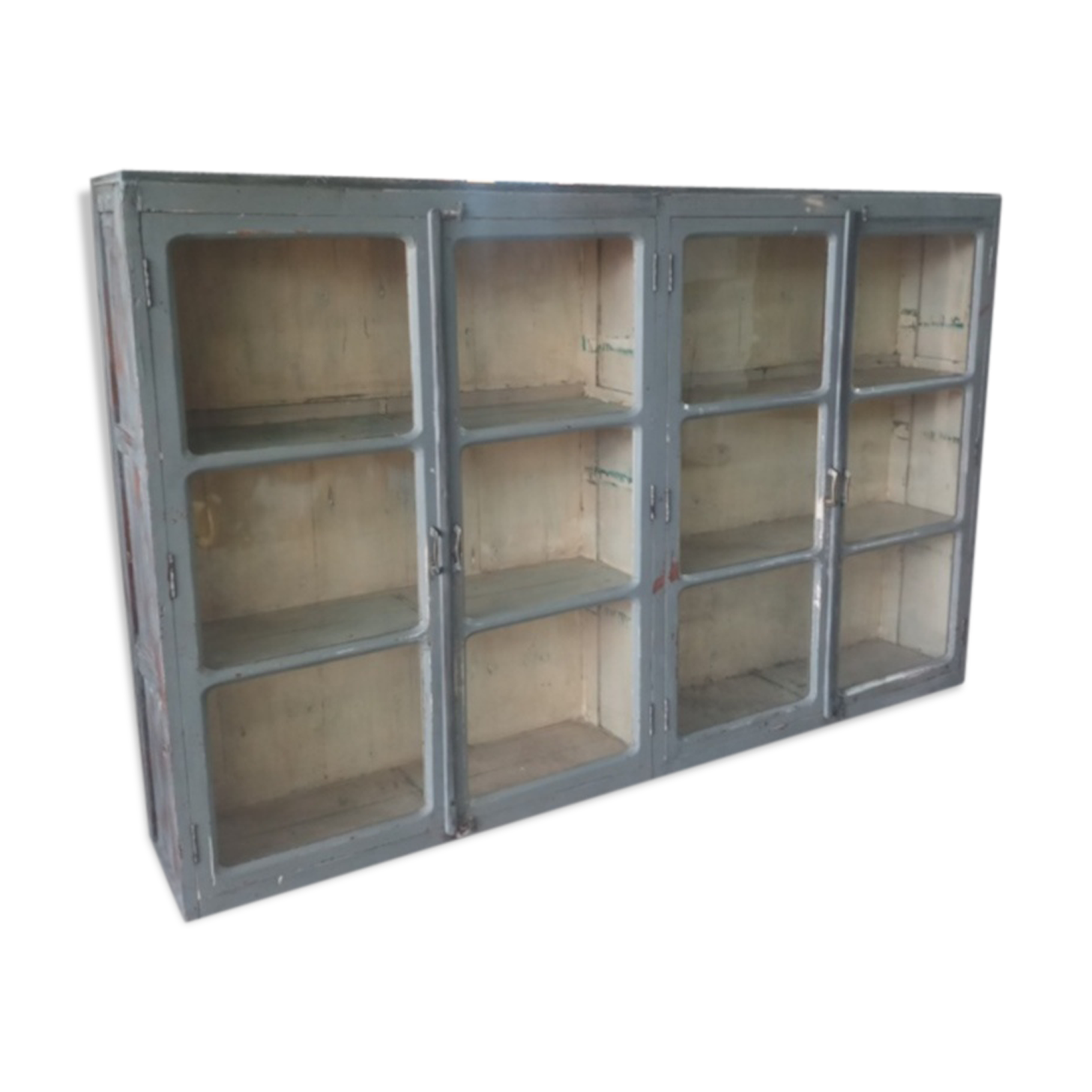 Patina teak window grey