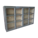 Patina teak window grey