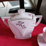 Pink Art Deco coffee service Victoria Porcelain Bohemia – 12 cups – years