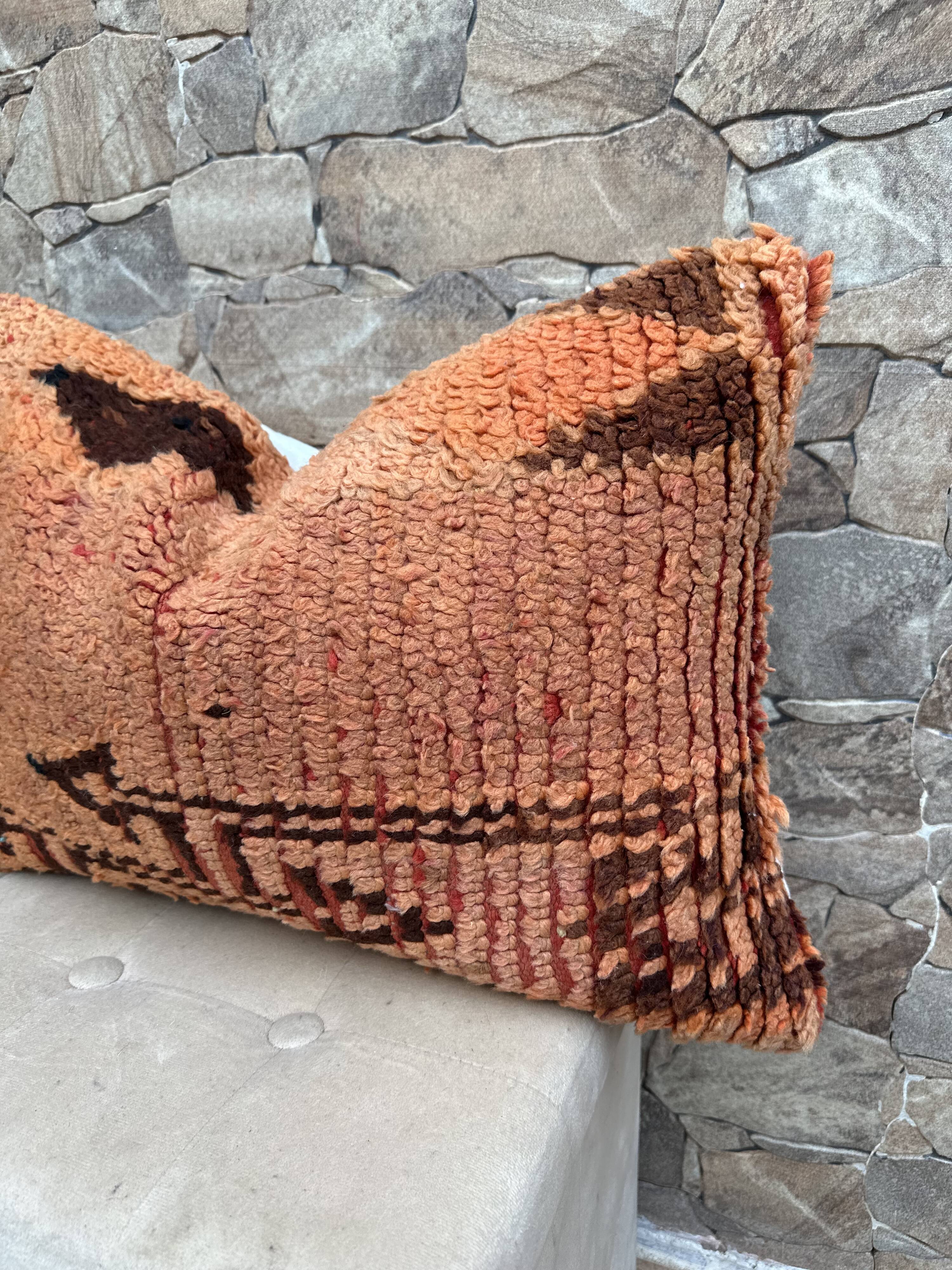 Beautiful vintage Berber Kilim cushion from Morocco