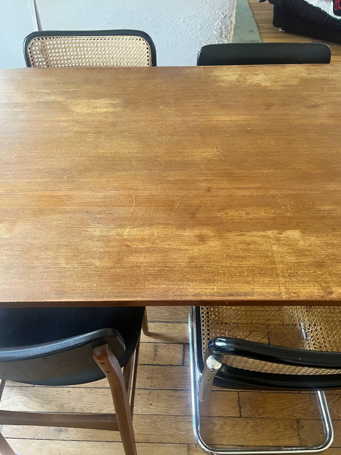 Scandinavian extendable wooden table