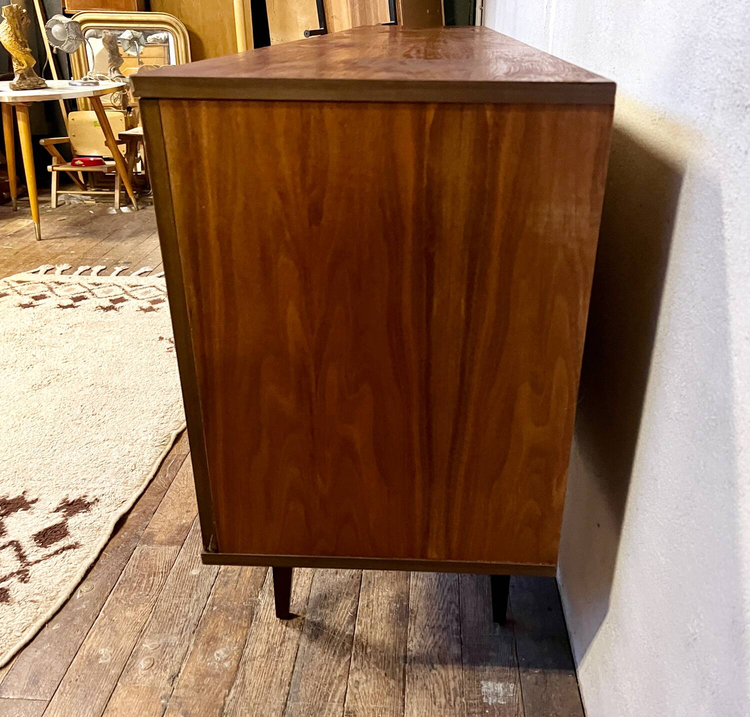 Vintage sideboard with metal legs