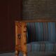 Oak canapé adorned with original upholstery, Nordic classicism, Sweden, 1930s.