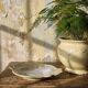 Vintage stoneware pocket bowl with crystalline glazes signed by Françoise Roussel.