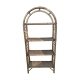 Bookcase Vintage rattan shelf