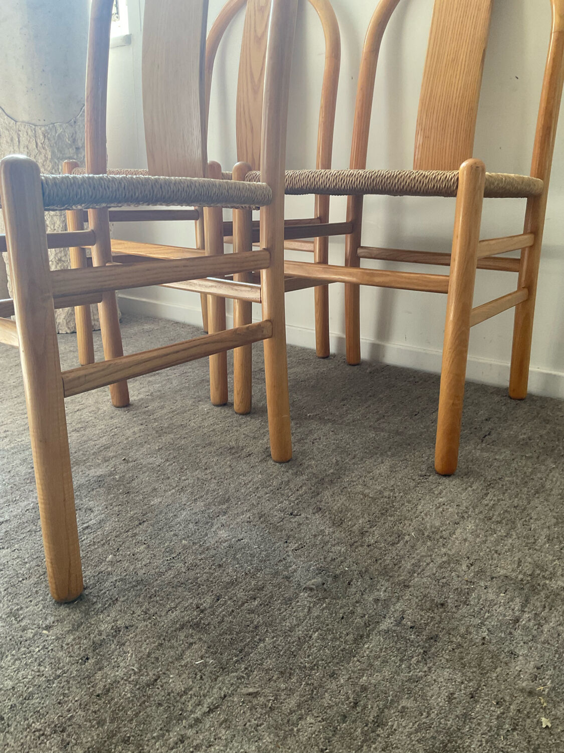 Trio of chairs Annig Sarian for Tisettanta 80s