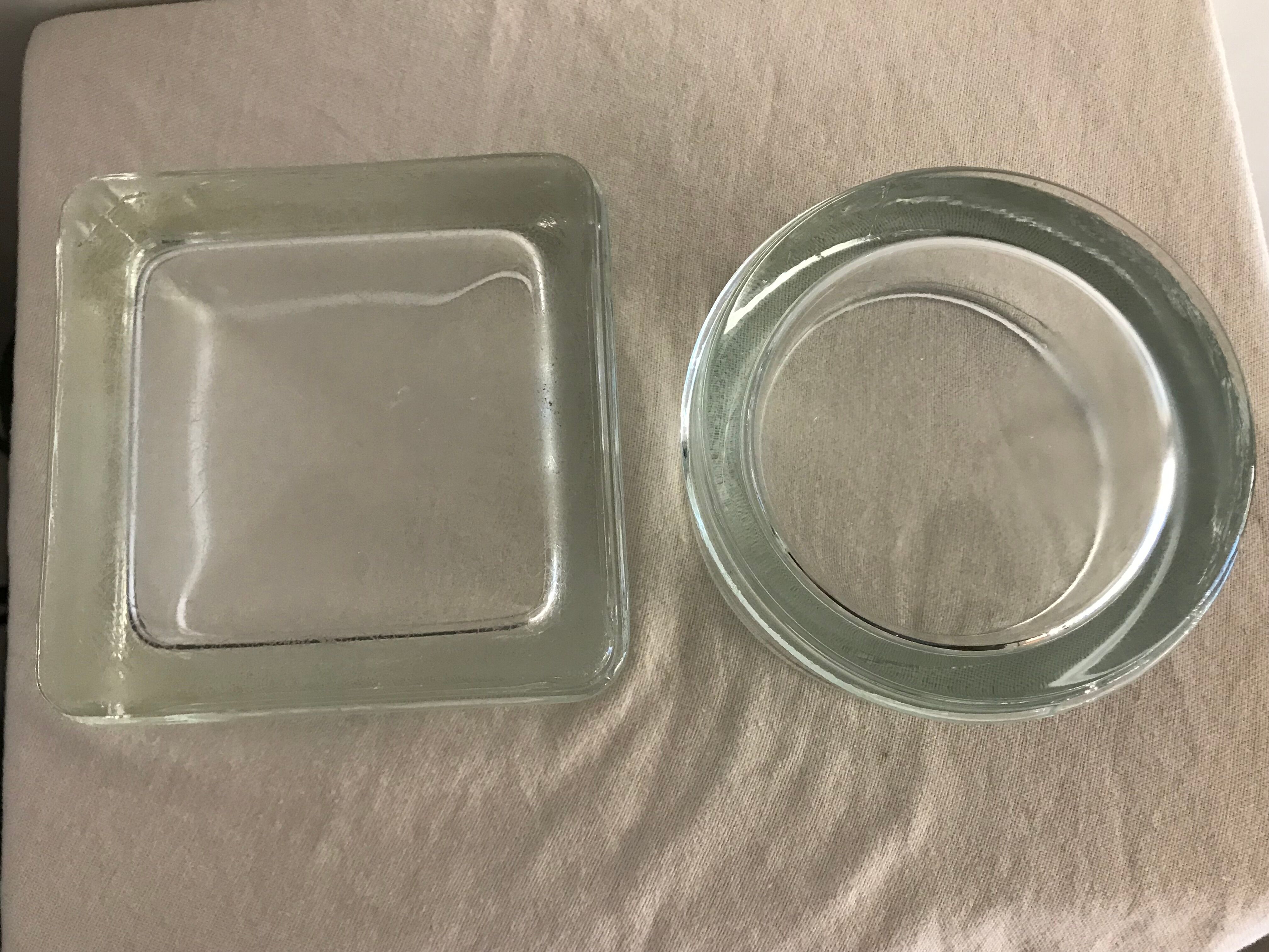 Lot of two glass-paved ashtrays Lumax 1950