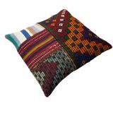 Vintage turkish kilim cushion cover , 55 x 55 cm