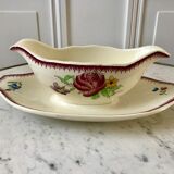 Saucière Villeroy & Boch La Louvière Belgian manufacture in Iron Earth early twentieth century