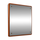 Scandinavian square teak mirror from the 1960s–70s