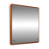 Scandinavian square teak mirror from the 1960s–70s