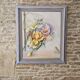 Tableau Huile sur Toile Onirique Profil féminin, fleurs, Oiseaux Michallon