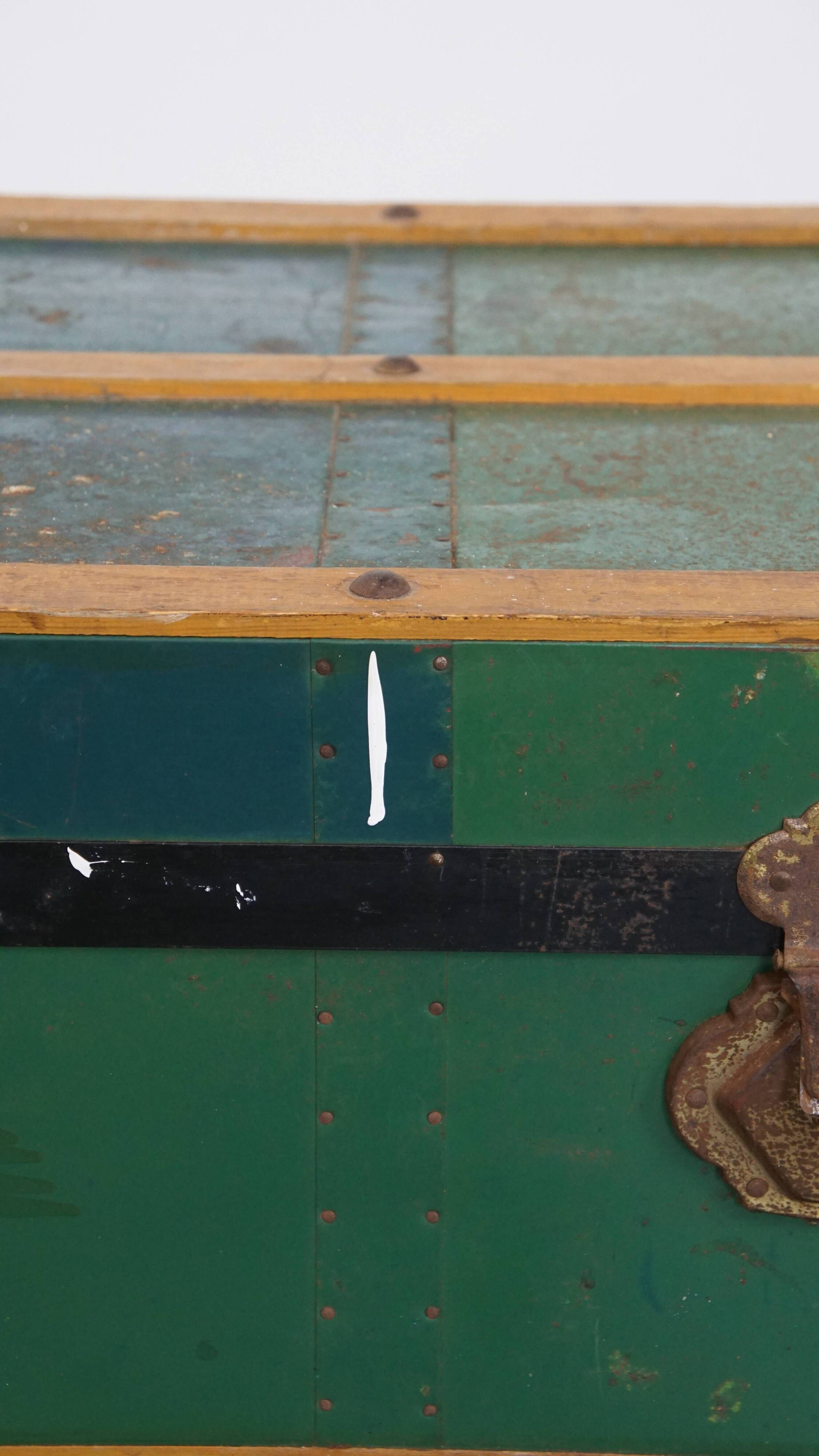 Large Antique Travel Trunk / Coffee Table from the Early 1900s with Handles