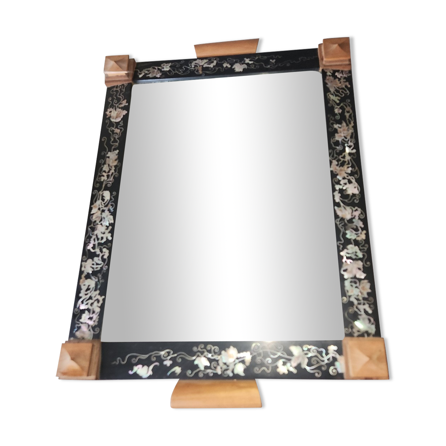 Top early 20th very richly decore of mother-of-pearl